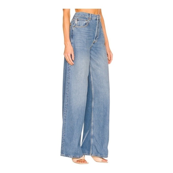 BOYISH x Revolve Jovi High Rise Rigid Wide Leg Ultra Relaxed Jeans Size 26 - Picture 3 of 11
